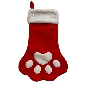 Christmas Pet Stocking Paw New without Tags NWOT